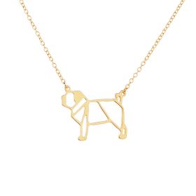 European And American Jewelry Creative Fashion Cute Dog Hollow Necklace Pendant