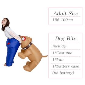Shark Dog Bit Trousers Inflatable costume Cosplay Funny Blow Up Suit Halloween Fancy Dress Halloween Costume for Adult