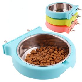 Stainless steel pet bowl hanging bowl tableware overturn proof dog bowl dog bowl cat bowl feeder