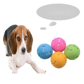Fashion Natural Rubber Ball Pet Toy Cute Hollow Footprint Training Elastic Durable Chew Play Ball Toy for Dog and Cat