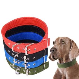 Pet Collar Simple Solid Color Dog Collar Leather Lining Adjustable Small Dog Collar Bichon Labrador Medium To Large Dog Collar