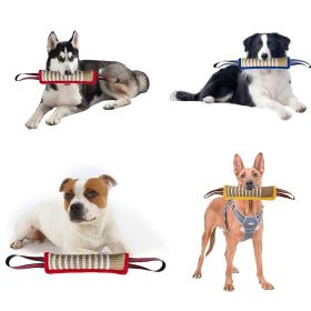 Dog Bite Tug Toy; Tough Bite Stick For Medium Large Dogs; Puppy Training & Interactive Tug Toy