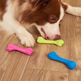 1pc Pet Toy; Soft Bone Shape Toy; Dog Teething Training Bite Resistant Chew Toys