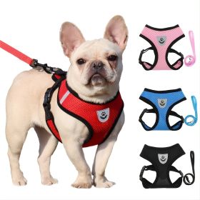 Reflective Pet Harness And Leash Set For Dog & Cat; Adjustable No Pull Dog Harness With Soft Mesh