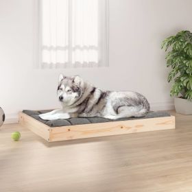 Dog Bed 40"x29.1"x3.5" Solid Wood Pine