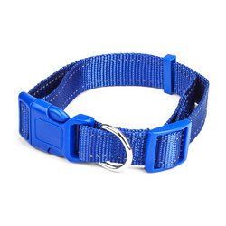 Large Blue Adjustable Reflective Collar