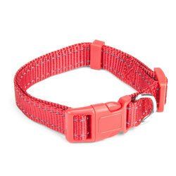 Small Red Adjustable Reflective Collar