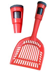 Pet Life Poopin-Scoopin Dog And Cat Pooper Scooper Litter Shovel With Built-In Waste Bag Handle Holster