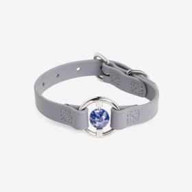 Luxury Spill-Proof Dog Collar Embedded with Healing Crystal