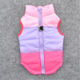 New Dog Clothes Winter Thickened Dog Cotton-padded Jacket Waistcoat Vest Down Silk Cotton Traction Buckle