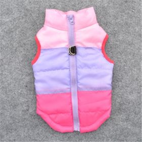 New Dog Clothes Winter Thickened Dog Cotton-padded Jacket Waistcoat Vest Down Silk Cotton Traction Buckle